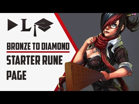 ⓩ Bronze to Diamond Ep3 - Starter Rune Setup - League of Legends Guide / Coaching