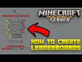 How to add LEADERBOARDS to your Minecraft Server! Simple and Easy!