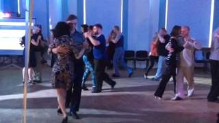 Nevskaya milonga 2017. Tango lesson by Horacio Godoy y Cecilia Berra