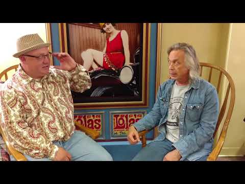 Rick Dollar chats with Jim Lauderdale before his taping at Song of the Mountains!