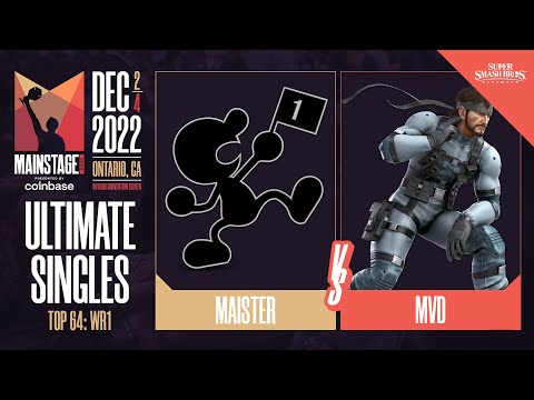 Maister (Game & Watch) vs MVD (Snake) - Ultimate Top 64 Winners Round 1  - Mainstage 2022