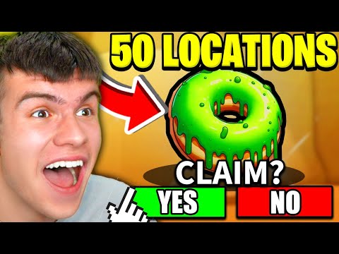 HOW TO FIND ALL 50 DONUT LOCATIONS In Roblox Speed Run 4! The Donut Event!