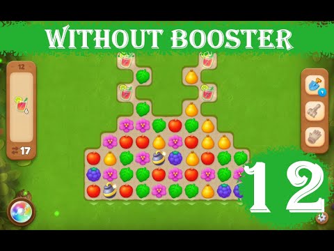 Gardenscapes Level 12 - [17 moves] [2023] [HD] solution of Level 12 Gardenscapes [No Boosters]
