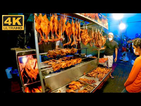 [4K] Cambodian - Phnom Penh Street Food Tours @Toul Tom Poung Market