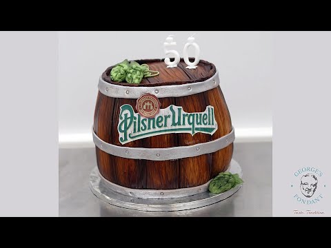 George's Fondant Beer Barrel Cake