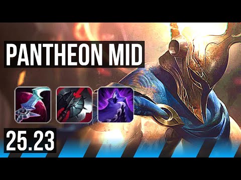 PANTHEON vs AKALI (MID) | EUW Master | 25.23