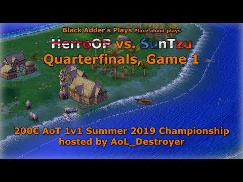 Summer 2019 Championship, QF - HerroOP vs. SunTzu, Game 1 - Age of Mythology: The Titans