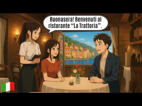 Italian A1 Conversations at the Restaurant 🍝 Beginner Dialogues | Ordering Food in Italian 🍕🍰