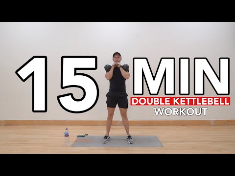 15 MIN: Double KETTLEBELL At Home Workout