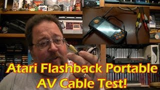 Atari Flashback Portable AV Cable Test!
