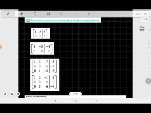 Sistemas de ecuaciones por matrices - Sistemas dependientes e inconsistentes
