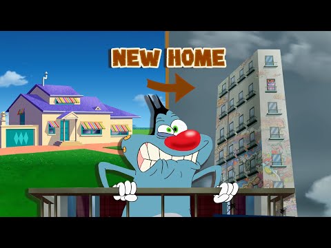 OGGY'S NEW HOME 😱 Oggy and the Cockroaches  - Full Episodes HD