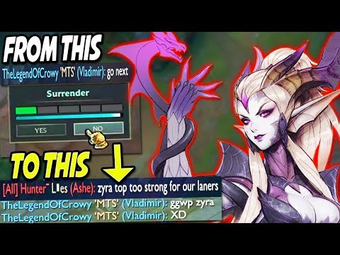 Everyone thought that my ZYRA TOP is TROLL till I PROVE THEM WRONG! ZYRA Season 9 League of Legends