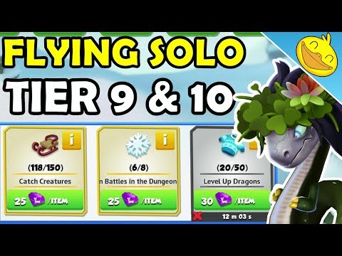 GLOOM LADY Dragon Unlocking! Flying Solo Tier 9 + 10 Timers! - DML #1063