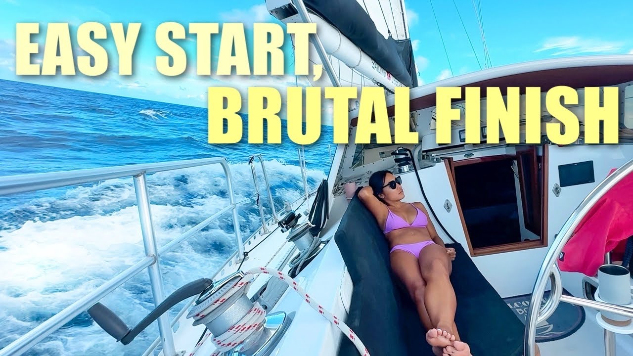 8 DAY OFFSHORE SAIL to USA: taking it on the chin  - Ep 237