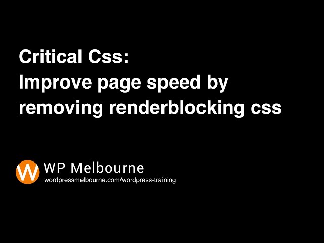 Thumbnail of Using critical CSS for faster rendering lesson