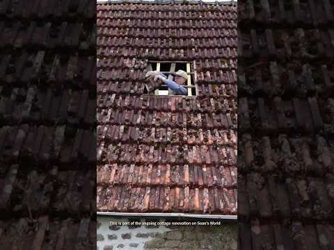 Fitting a Window in Abandoned Cottage Roof