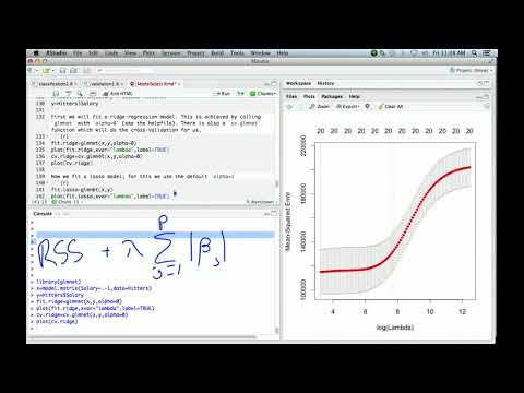StatsLearning Chapter 6 part 1