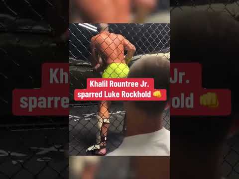 Khalil Rountree & Luke Rockhold sparring 😳 (via @beardigio/IG)
