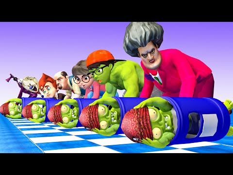 Scary Teacher 3D Zombie GTA 5 - Nick Jealous Tani Hate Ice Scream - Unequal Racing And The End