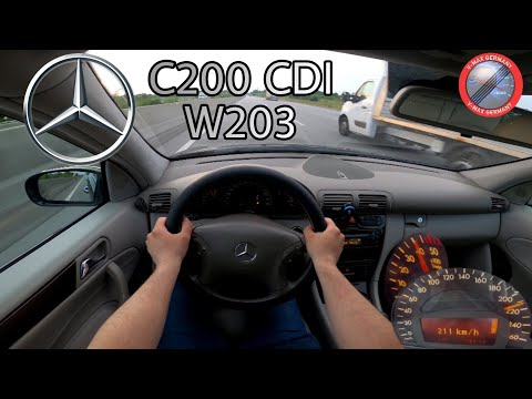 Thumbnail for Mercedes-Benz C200 CDI 122 HP W203 AUTOMATIC POV DRIVE TEST ON GERMAN AUTOBAHN by Mercedes-Benz, Car