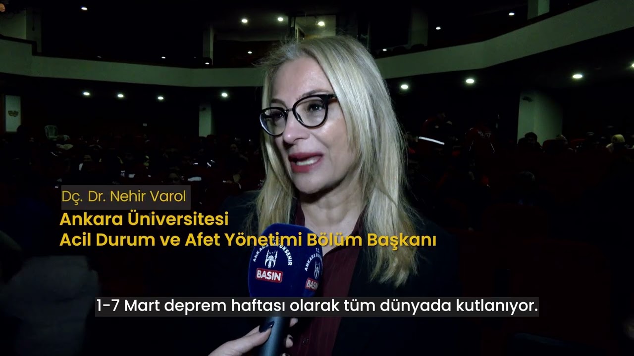 Deprem Haftası kapsamında Dört Mevsim Tiyatro Salonu’nda Deprem Farkındalık Etkinliği düzenledik