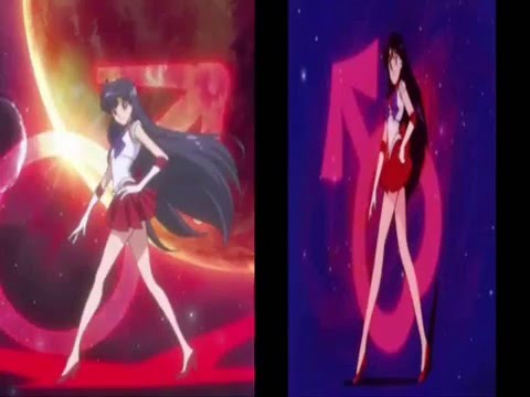 Sailor Mars Transformation Comparison - Sailor Moon S Vs. Crystal Season 3