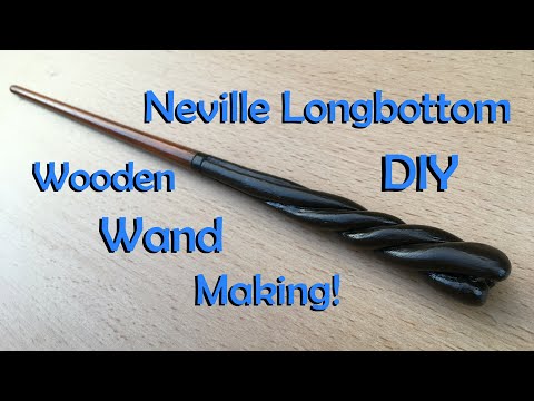 Neville Longbottom wand making! DIY hand made wooden wand build!