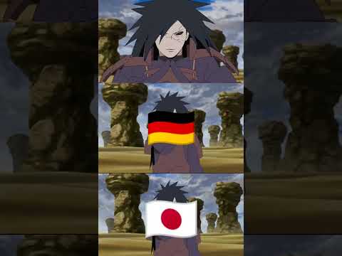 Fire Style Fireball Jutsu English Vs German Vs Japanese #Shorts