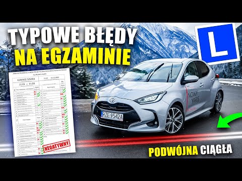 TYPOWE BŁĘDY NA EGZAMINIE NA PRAWO JAZDY W TYCH MIEJSCACH!