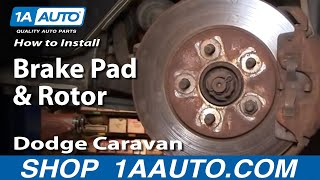 How to Replace Front Brakes 96-00 Dodge Caravan