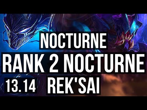 NOCTURNE vs REK'SAI (JNG) | Rank 2 Nocturne, 6/1/6 | EUW Master | 13.14