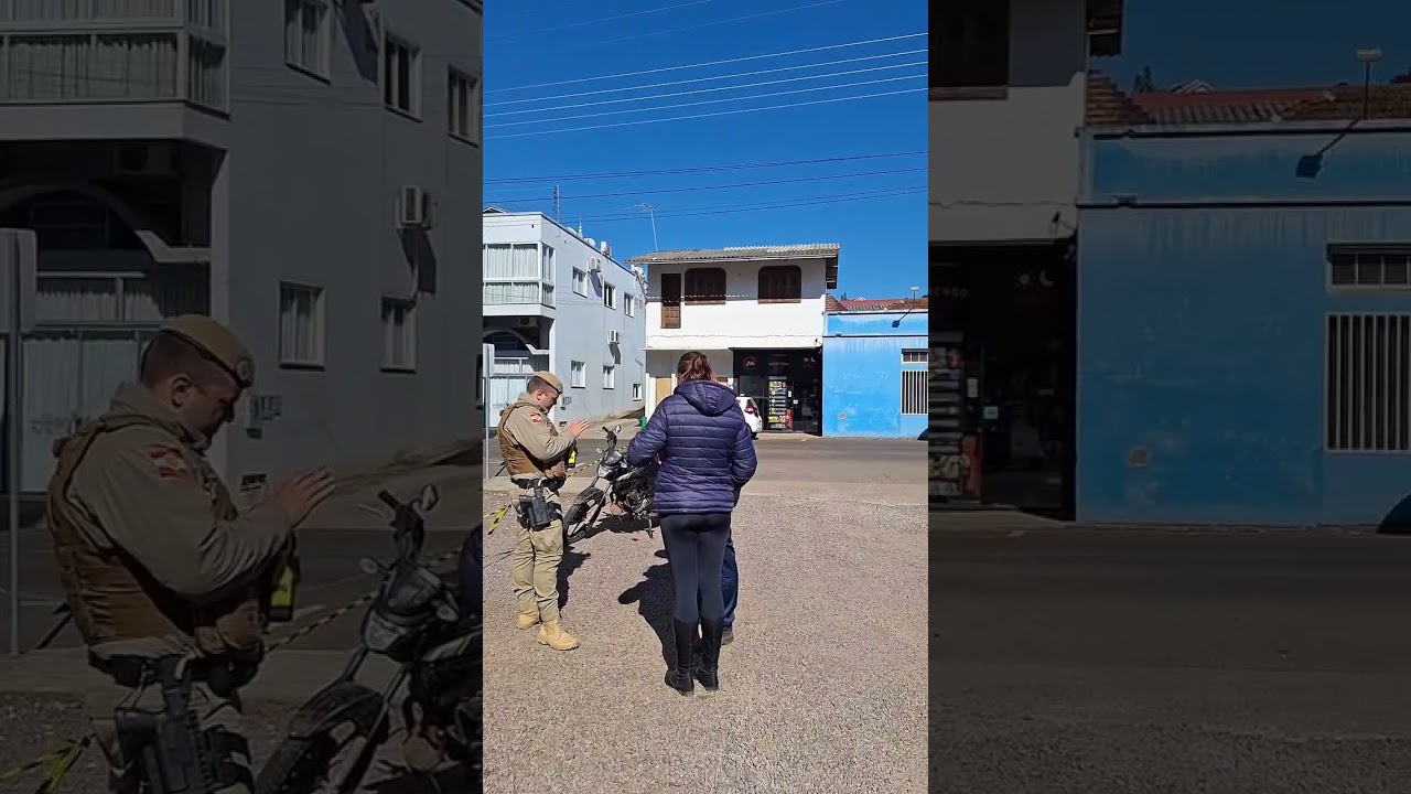 Motociclista fica ferido em acidente no centro de Itapiranga