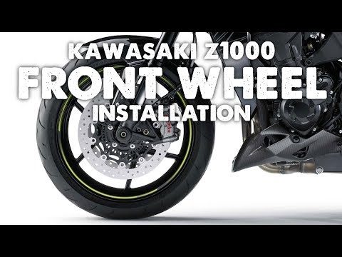 891. Kawasaki Z1000 Front Wheel Installation | Garage Video