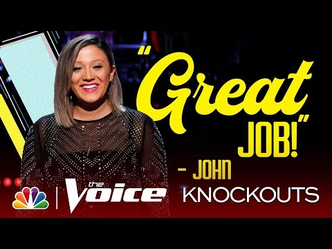 Lauren Hall Takes on Kelly Clarkson's "Breakaway" Right in Front of Kelly - The Voice Knockouts 2019