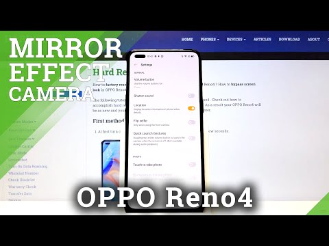 How to Turn On/Off Mirror Effect Camera in OPPO Reno4 – Front Camera Settings