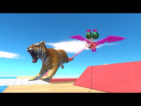 🔥Escape from flying wire deadly alien⚡Superhero dinosaurs are coming🦖-Animal Revolt Battle Simulator