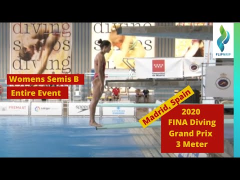 2020 Fina Diving Grand Prix Madrid - Womens 3 Meter Springboard Diving - Semi Finals B