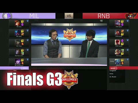 Millenium vs Renegades Bandidos | Game 3 Finals S6 EU CS Spring 2016 Qualifier | MIL vs RNB G3