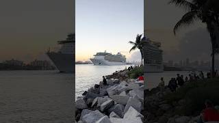 Independence of the Seas leaving port Miami! #royalcaribbean #independenceoftheseas #cruise #miami