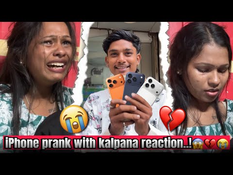 IPhone Prank With Kalpana Reaction.!😱💔😭#explorepage #foryou #iphoneprank #sad #sorry #fyp #reaction