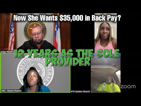 12 Years as the Sole Provider... Now She Wants $35,000 in Back Pay?