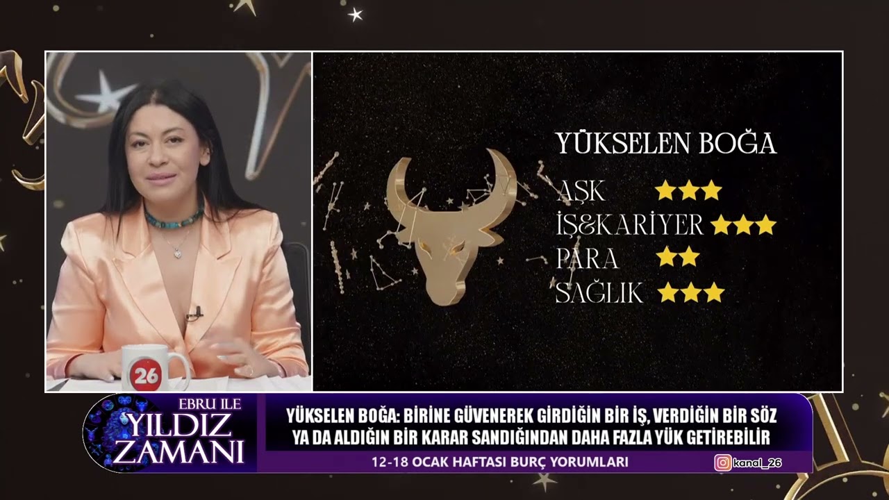 YÜKSELEN BOĞA | 12 OCAK - 18 OCAK
