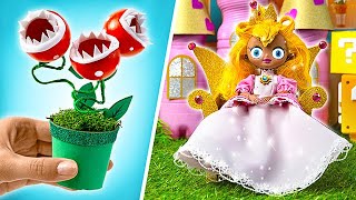 EASY DIY! Princess Peach's Transformation &amp; Magical Castle Build 🏰✨