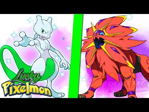 Minecraft LUCKY PIXELMON - SOLGALEO SHINY LVL100 vs MEWTWO SHINY LVL100 ! BATALHA IMPRESSIONANTE !!