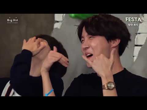 hoseok getting drunk at dinner party festa 2018 lol (evolution)