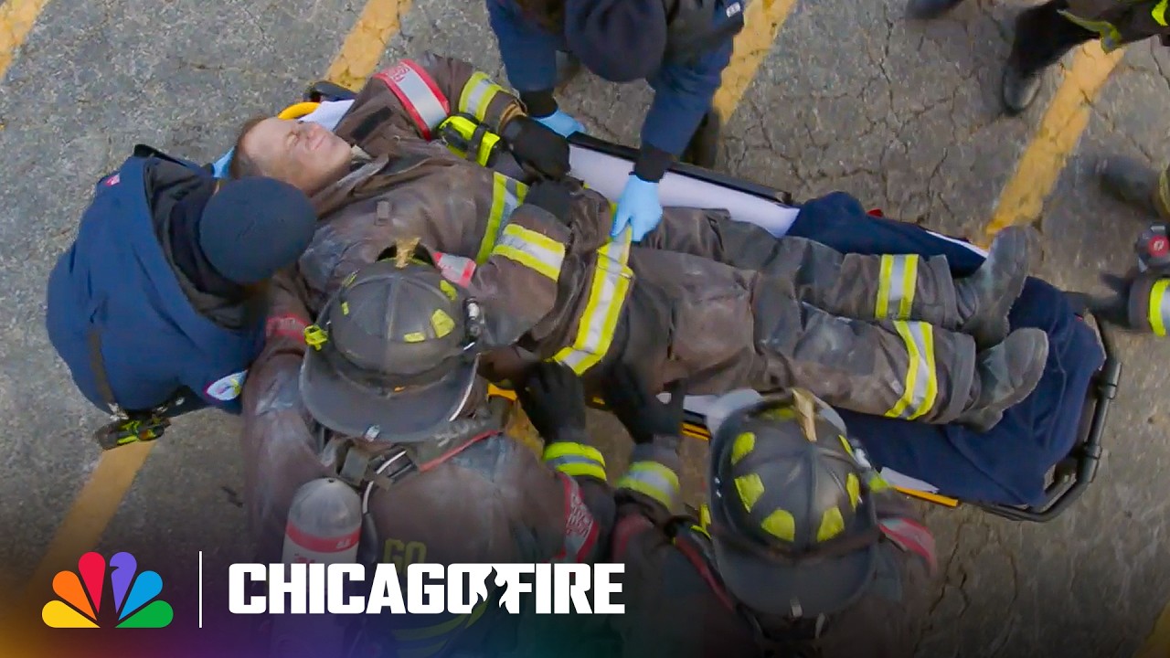 Burning Market Collapses on Firefighters | Chicago Fire | NBC