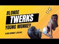 Blonde Twerks For Young Monkey Shorts