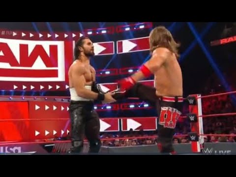 Seth Rollins Vs AJ Styles WWE RAW 12 August 2019
