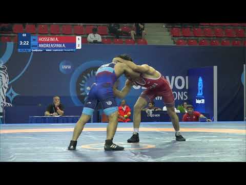 Qual. FS - 70 kg: A. HOSSEINI (IRI) v. A. ANDREASYAN (ARM)